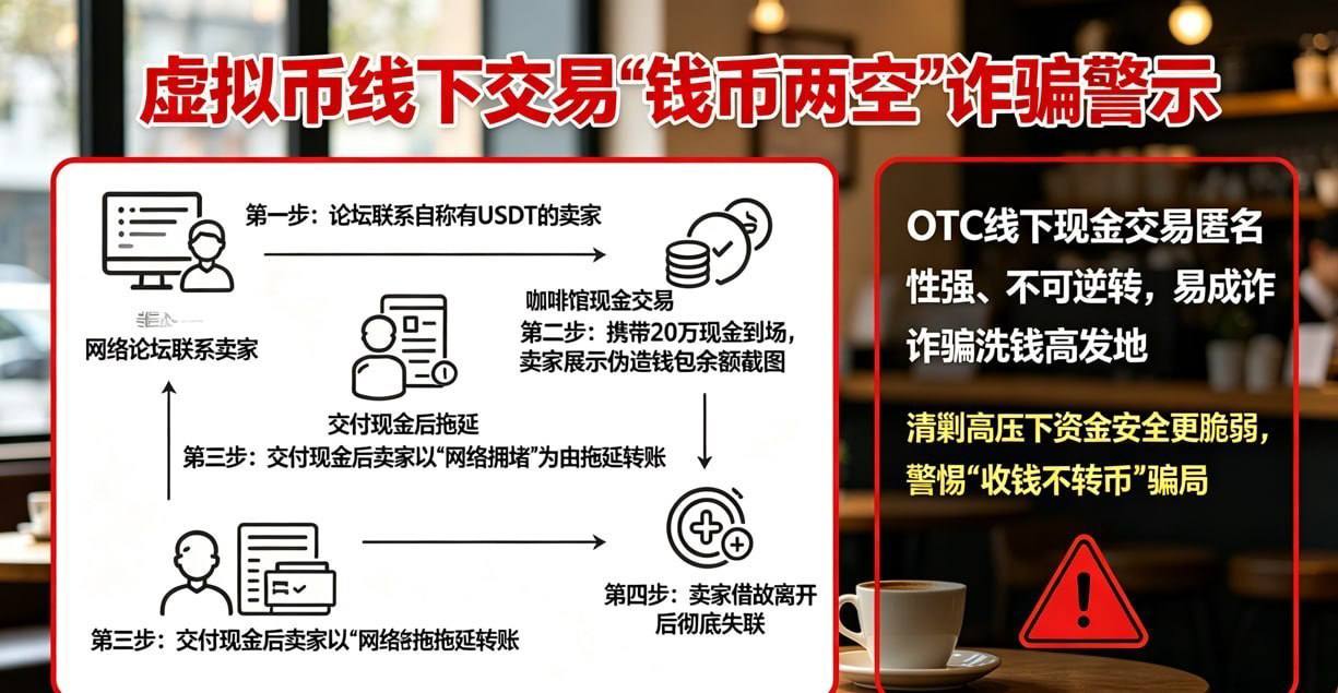 🎥曝光:#注意 #虚拟货币 虚拟币线下交易钱币两空诈骗频发 USDT当面交易风险极高近日福州经侦支队侦破一起典型U币线下交易诈骗案 受害人小李通过网络论坛联系到一名自称持有大量U...