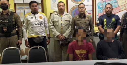 泰国曼谷深夜盗铜案告破!2名男子偷电缆被热心市民当场擒获