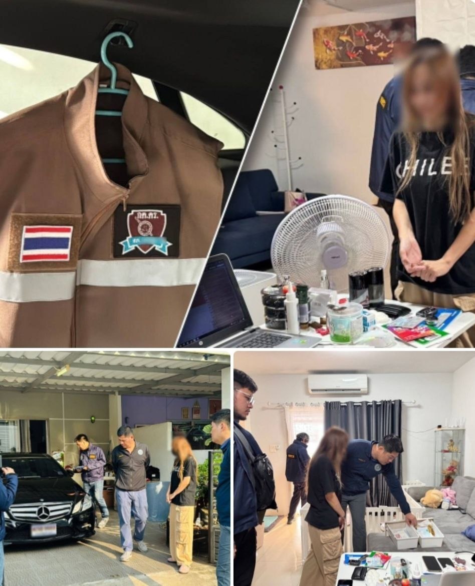 泰国新闻:警方清晨突袭!春武里在线赌博窝点被端,11人被捕