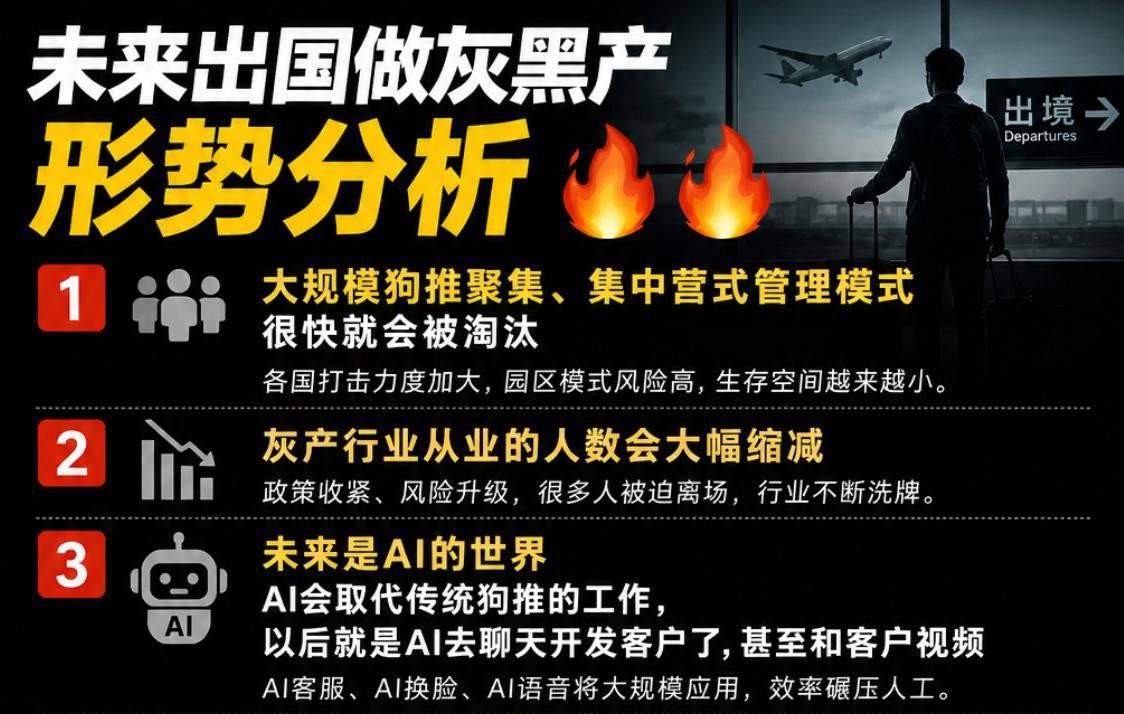 网友投稿:未来出国做灰黑产,形势分析