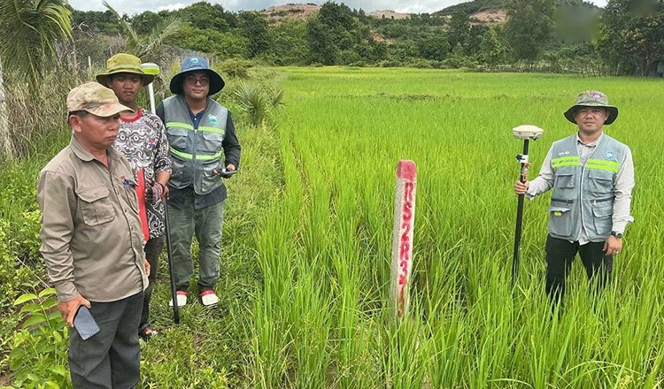 柬埔寨 扶南运河 界标