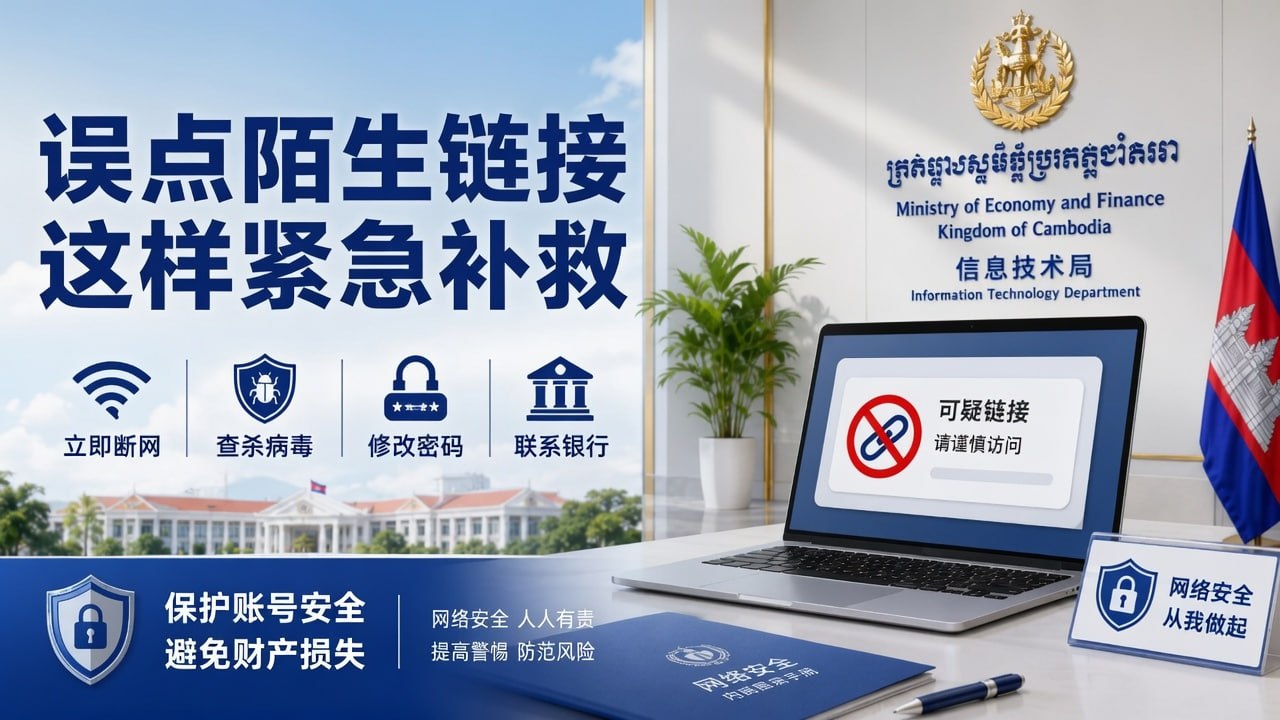 柬埔寨新闻 误点陌生链接怎么办,官方发布紧急补救指南