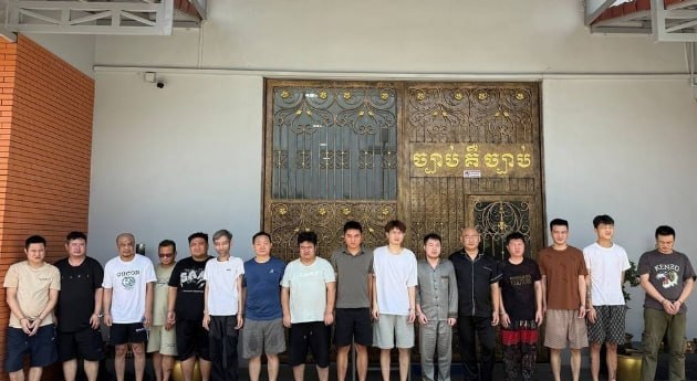 18名中马缅柬嫌疑人涉电诈被金边法院提控