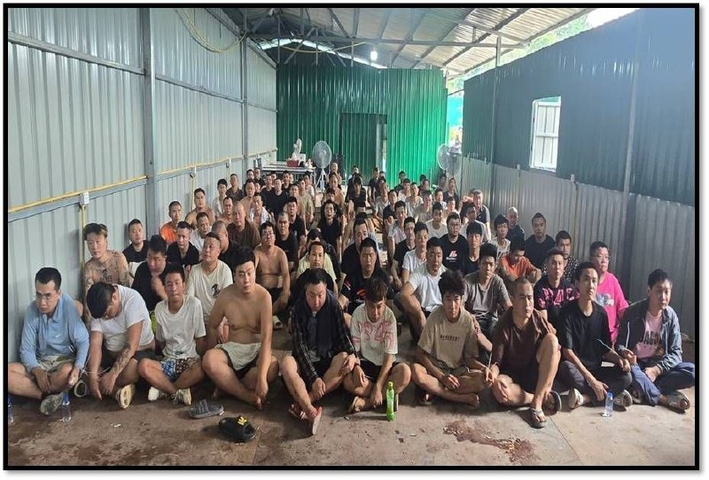 🇲🇲缅甸掸邦南部大其力再次抓获网络诈骗。