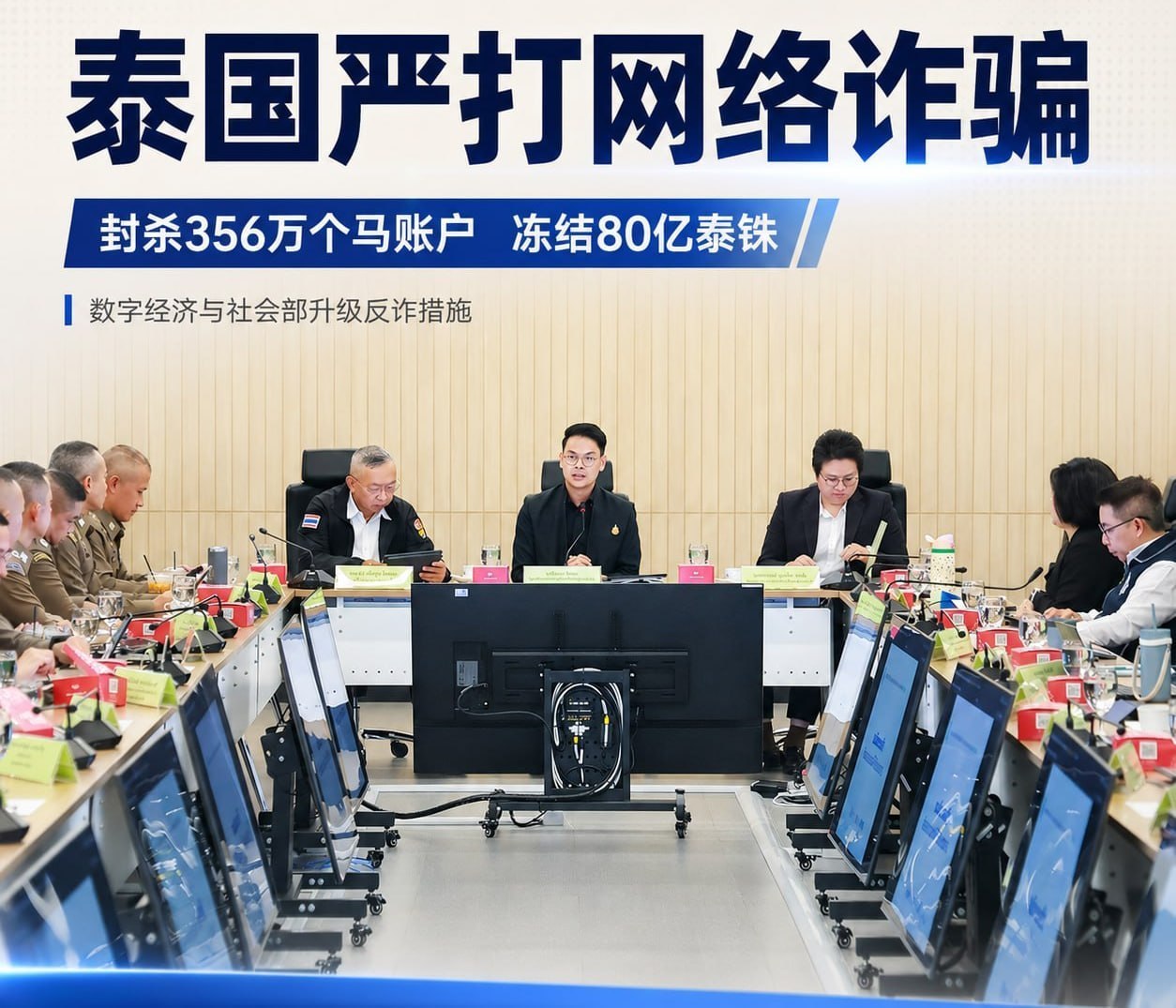 泰国资讯:持续重拳打击网络诈骗:封杀356万个“马账户”,冻结涉案资金超80亿泰铢