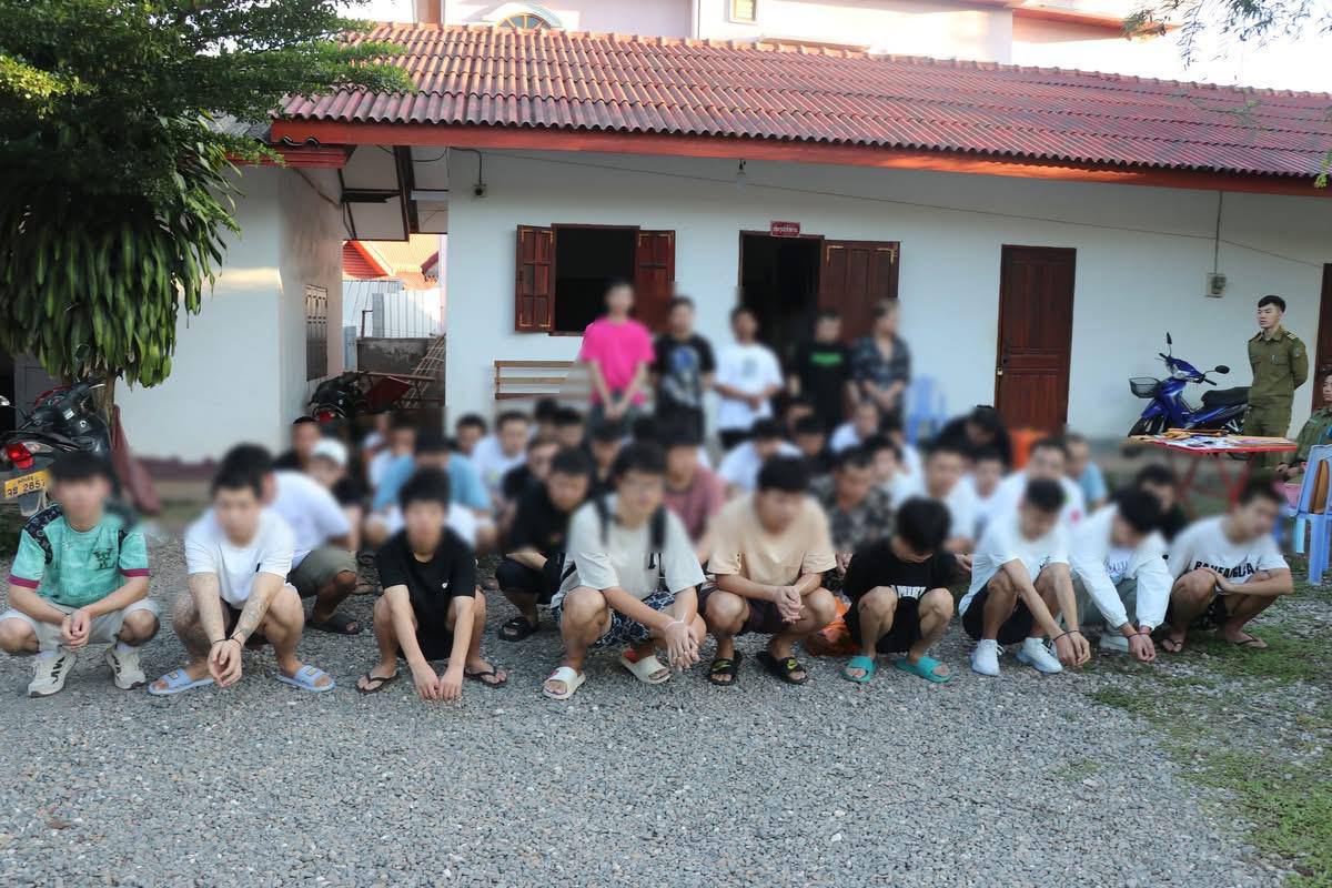 🇱🇦老挝乌多姆赛省突查酒店抓获50名非法入境嫌犯 含多国无护照人员