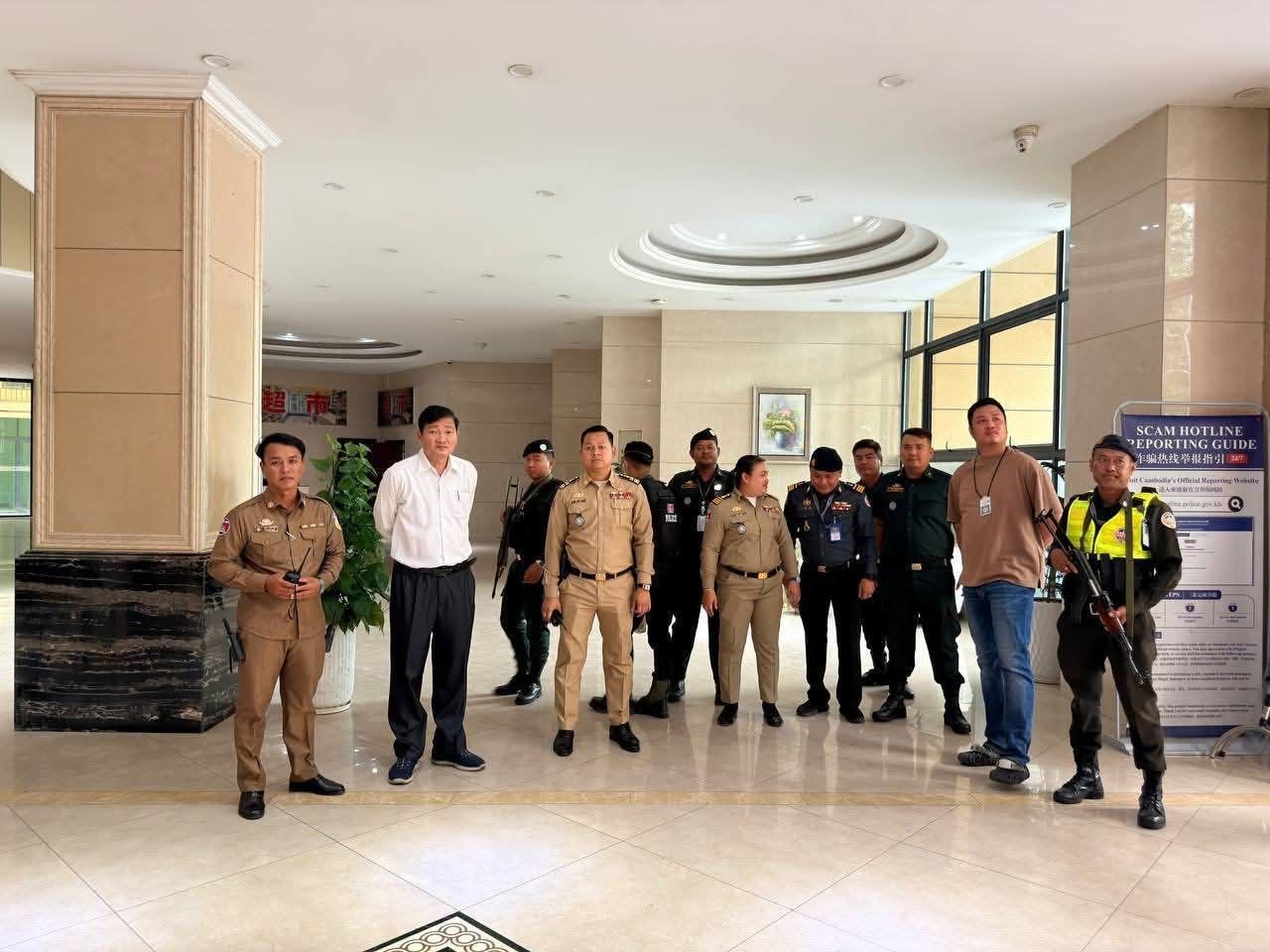 金边钻石岛公寓行政检查:发现7名外籍人员非法居留 未发现网络诈骗活动