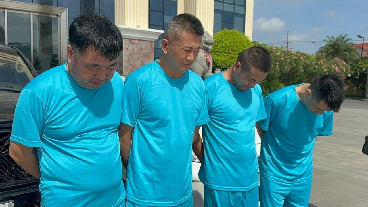 金边中国籍男子遇害弃尸案 4名中国籍嫌犯移送法院