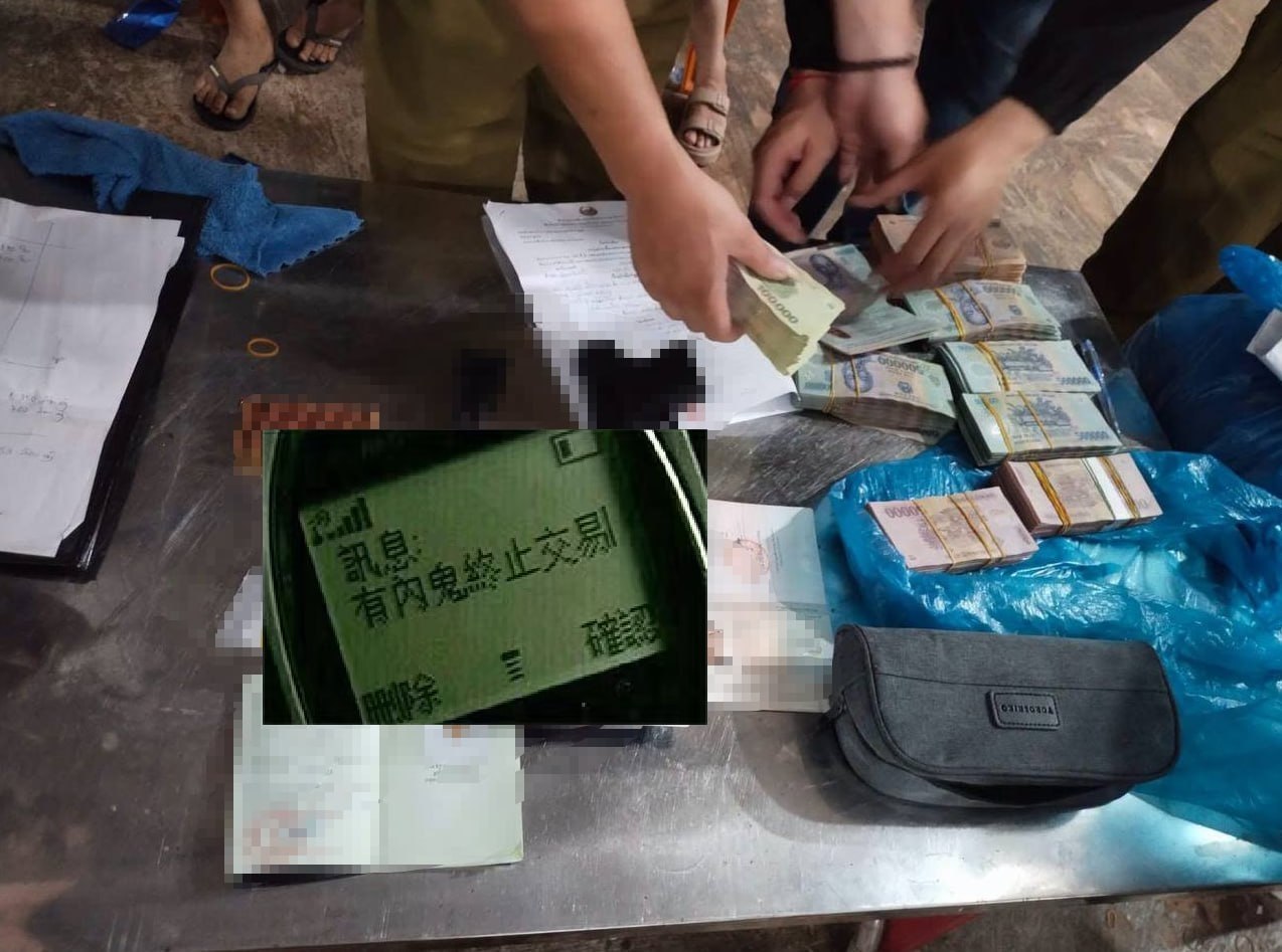 老挝公安部执法人员搜查蓬巴色度假村有限公司,查获多种非法赌博设备,并控制161名赌客