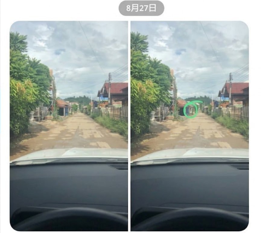 网友反馈:老挝金三角特外平安村现在正在抓人,刚刚网友开车回头看到警察在敲门,正在挨家挨户检查