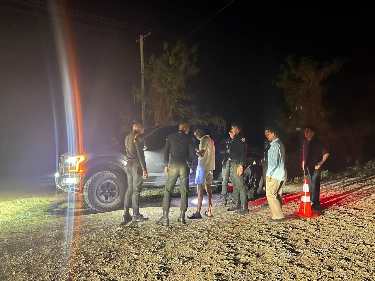 柬埔寨新闻 昨晚,拜林跨部门联合行动围堵非法外籍人员