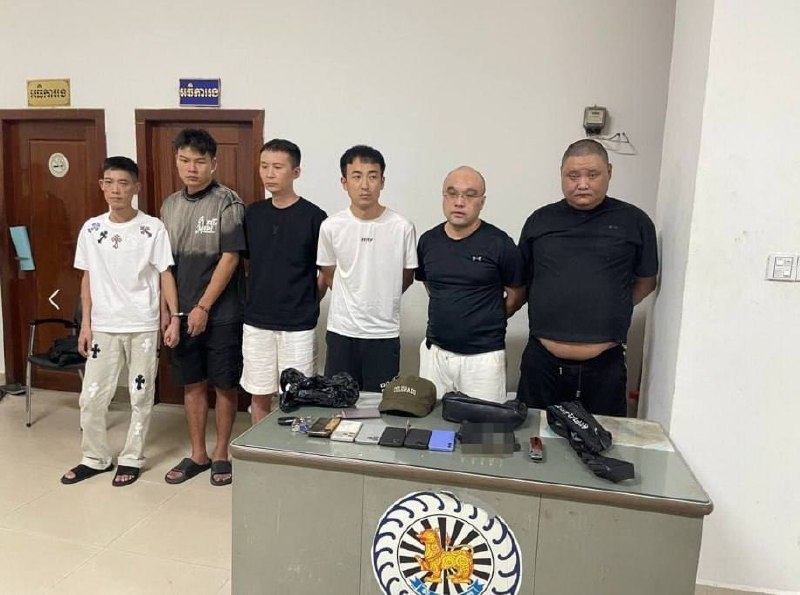 西港抓获六名中国籍男子 涉盗车牌非法持枪