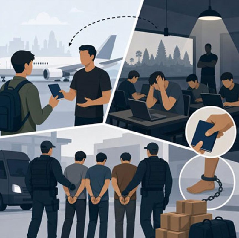 巴西警方破获人口贩卖大案 跨境联合柬埔寨营救数十名电诈猪仔
