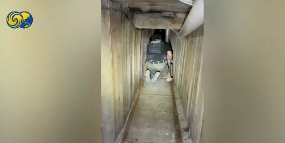 美墨边境惊现265米巨型运毒地道