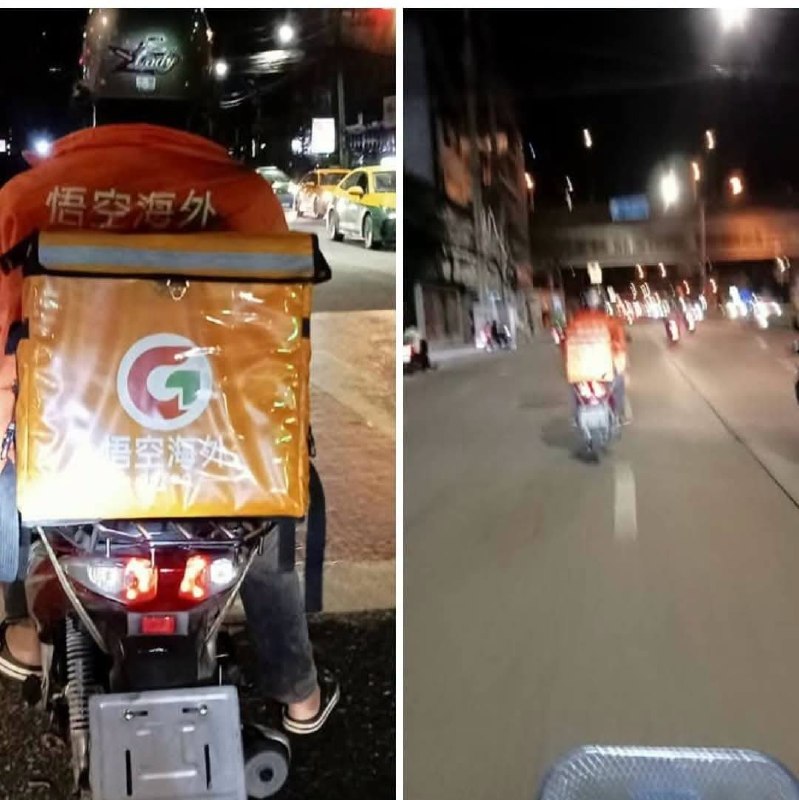 泰国新闻 中国资本背景外卖App进军泰国?无牌配送员满街跑,引发合法性质疑! 悟空外卖