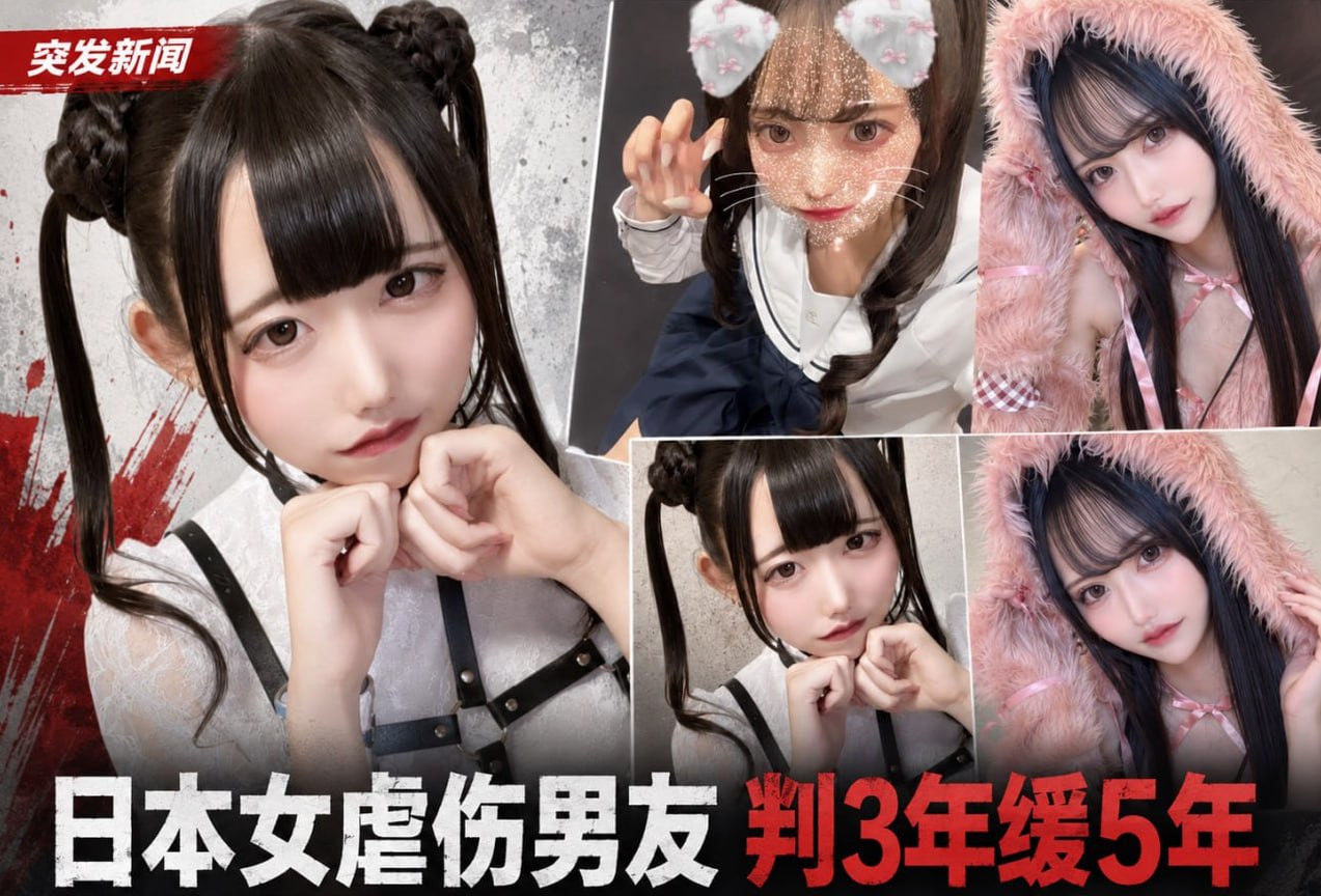 恐怖女情人:日本女子剪掉男友乳头、砍断手指,被判3年缓刑5年