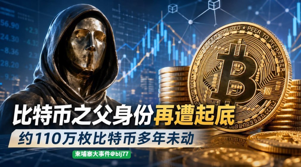 币圈新闻 比特币之父身份再遭起底,约110万枚比特币多年未动