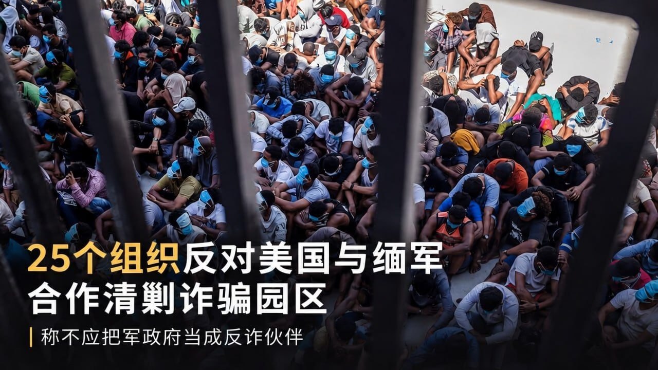 缅甸资讯:美方接触缅军谈清剿诈骗园区,25个组织齐声反对