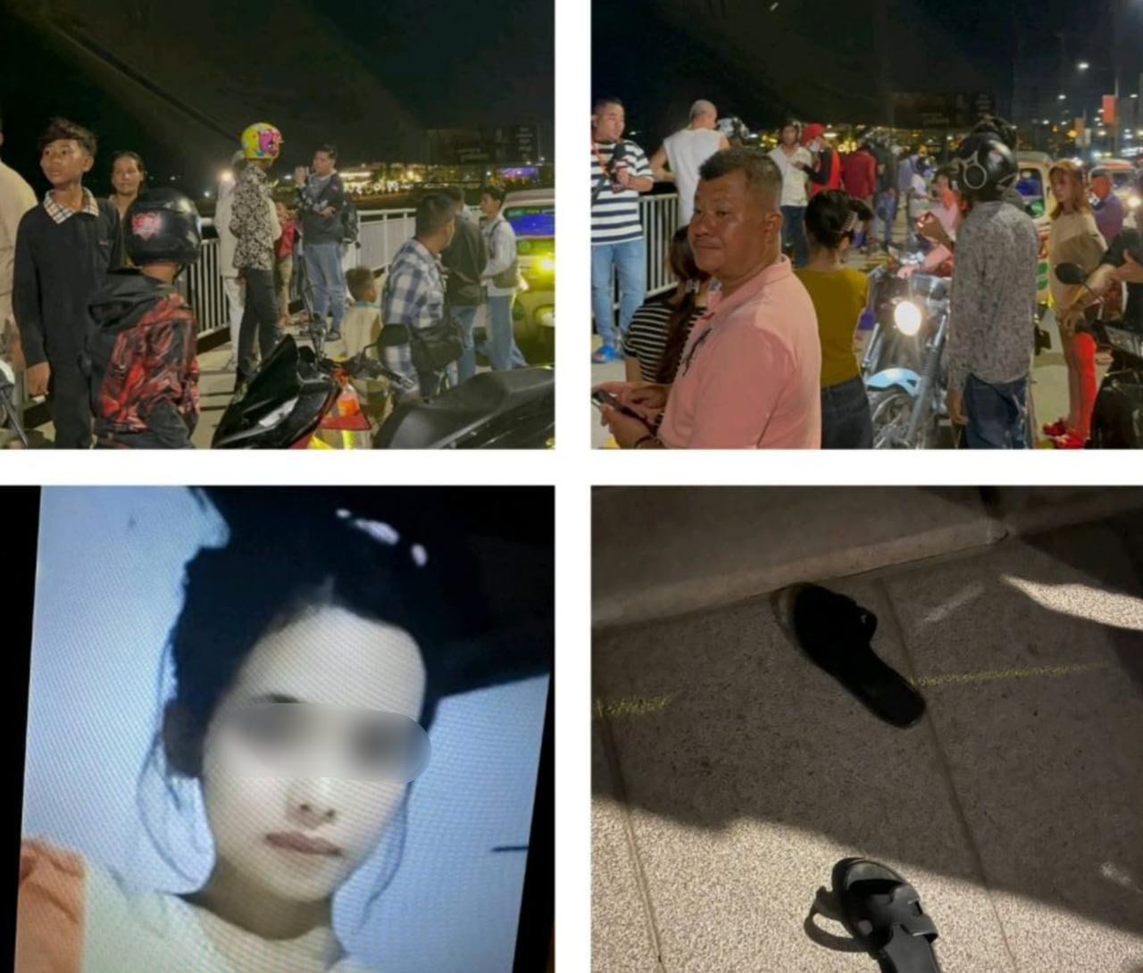 昨晚,金边一17岁少女跳河后不知所踪