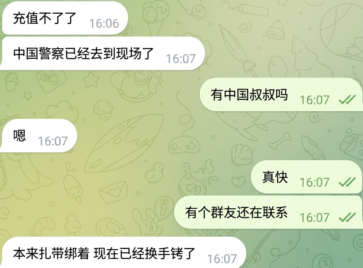 最新消息:三角特外东鹏医院酒店被冲后续,据说现场都是中国帽子直接接送,被抓的中国人已经扎带换手铐了!